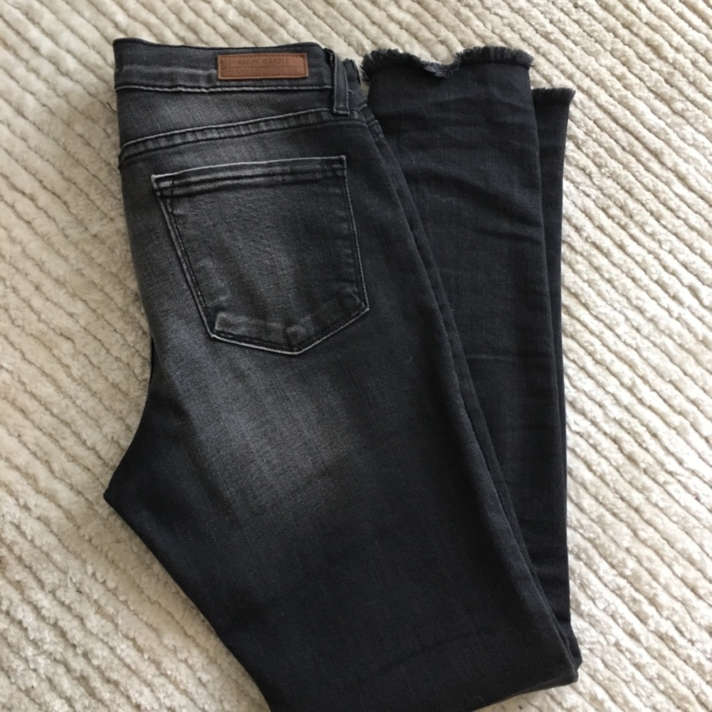 Angry Rabbit black faded jeans. Size 27